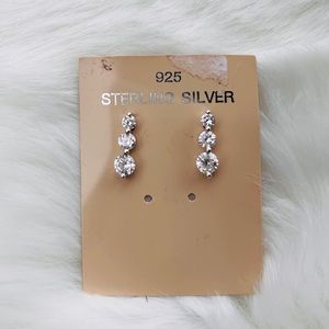 .925 Sterling silver drop earrings